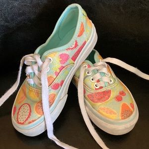 Vans Sparkle Tropical Pattern Sneakers Kids Sz. 11.5